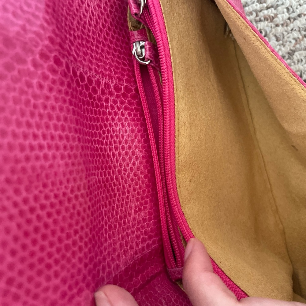 100% Original Python Leather Clutch - image 4